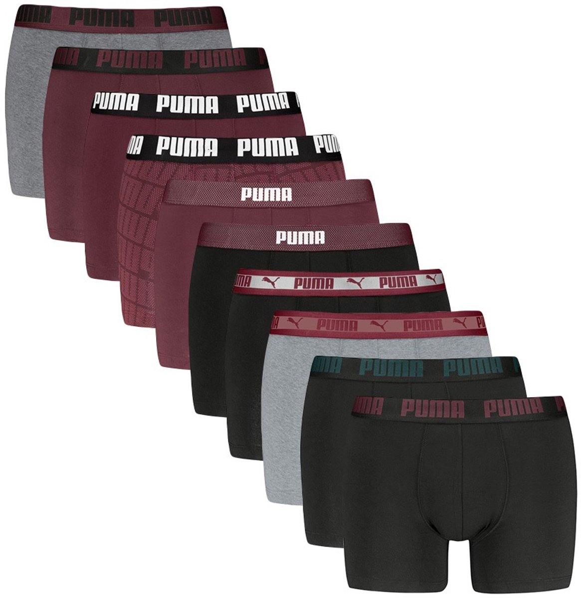 PUMA heren 10P boxers multi II