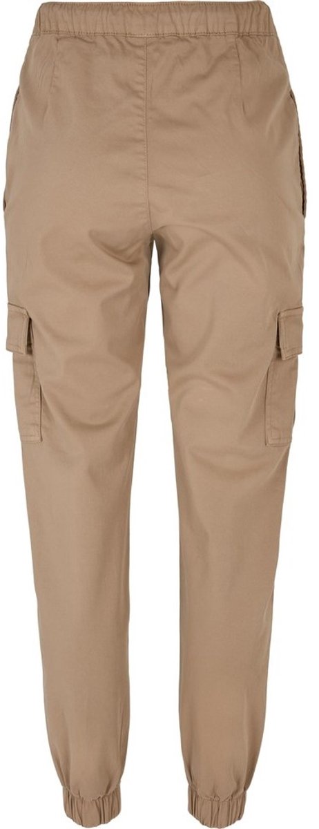 Urban Classics High Waist Cargo Comfort softtaupe Dames joggingbroek M Creme