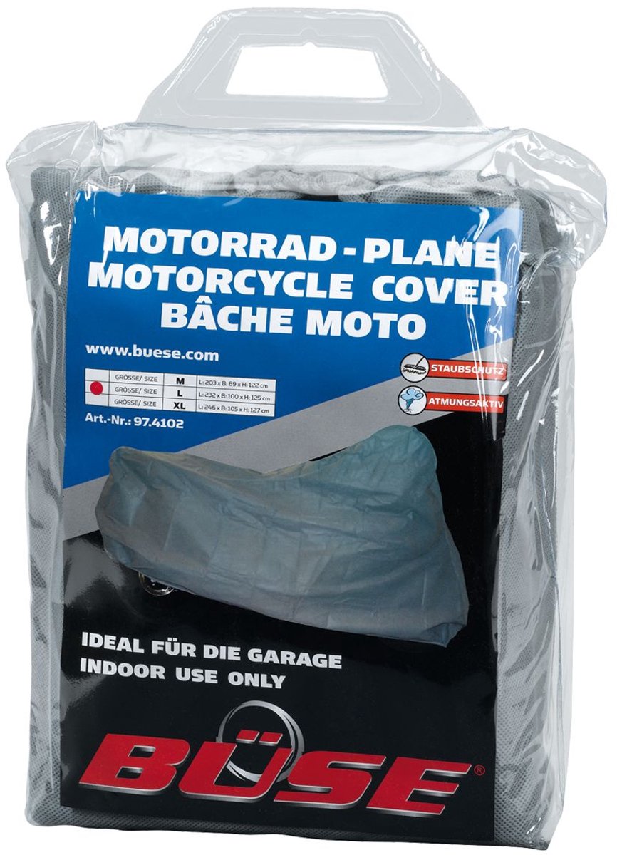 Büse Indoor Grijze Motorhoes - Maat XL -