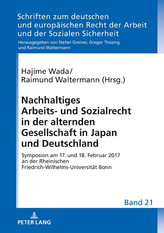 Schriften zum deutschen und europaeischen Recht der Arbeit u ... - cover