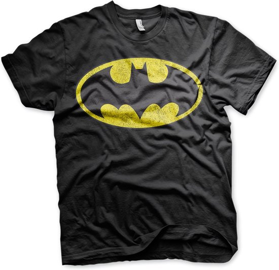 Batman Hoodie met verweerd logo, groot en lang model WB-1-BAT004-H23-8