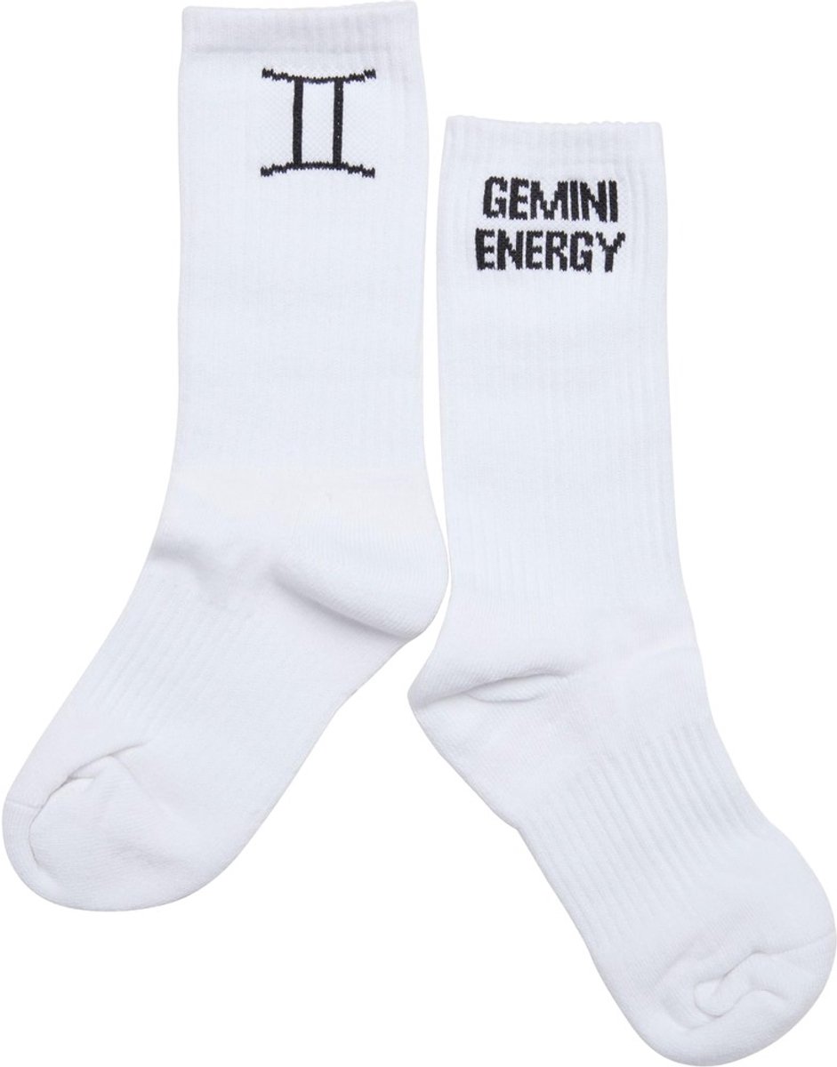DEF - Zodiac Gemini Sokken - 47/50 - Wit