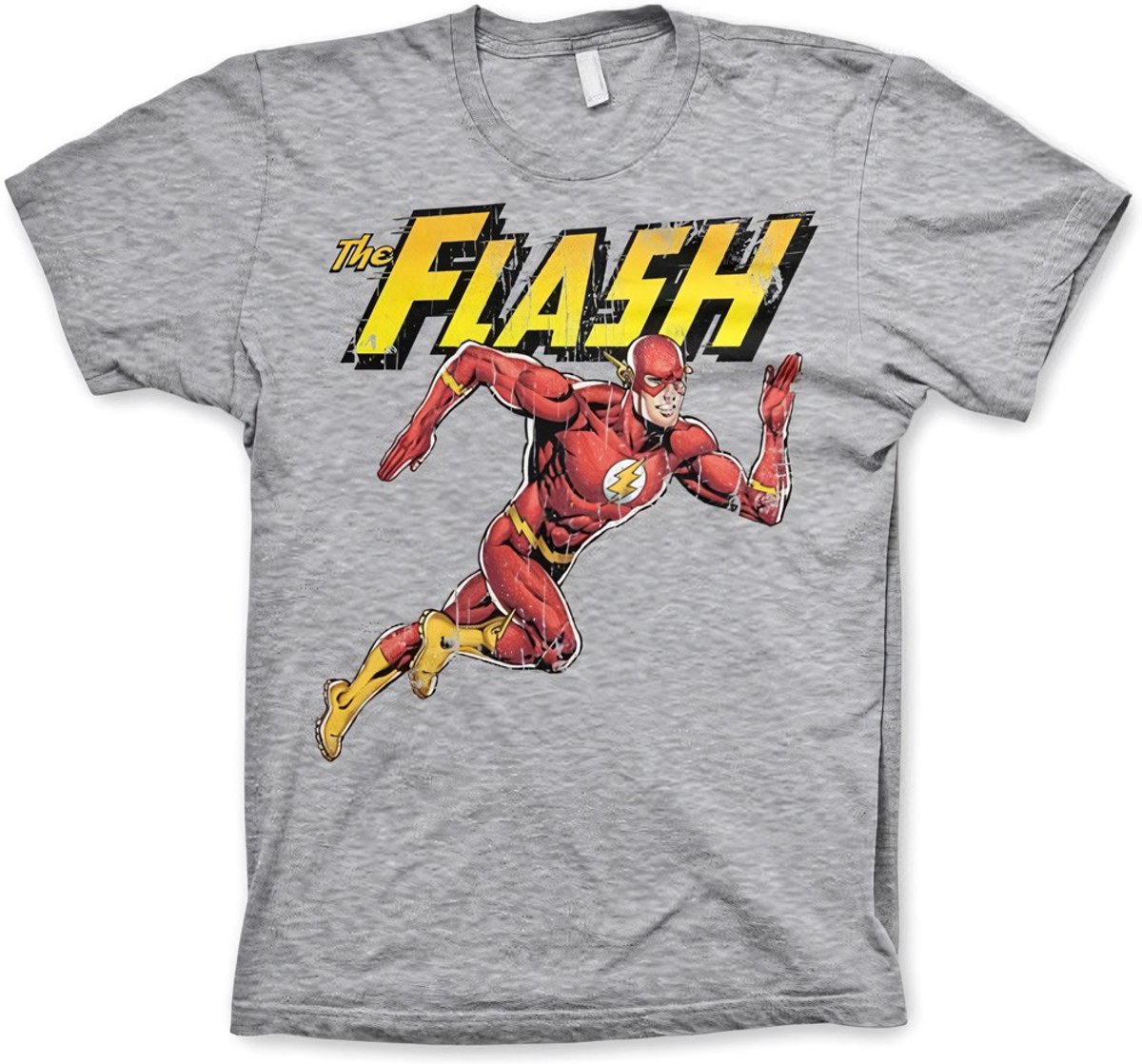 The Flash Running T-shirt Heather-Grey-S