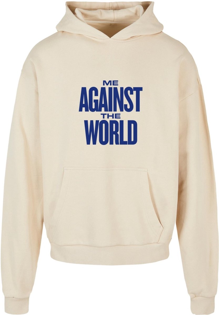 Mister Tee Tupac Me against the World Ultra Heavy Oversize Hoodie/trui M Beige