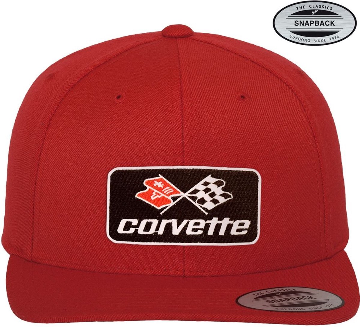 Corvette Cap C3 Patch Premium Snapback Cap GM-91-CORV9901-CB62 Red