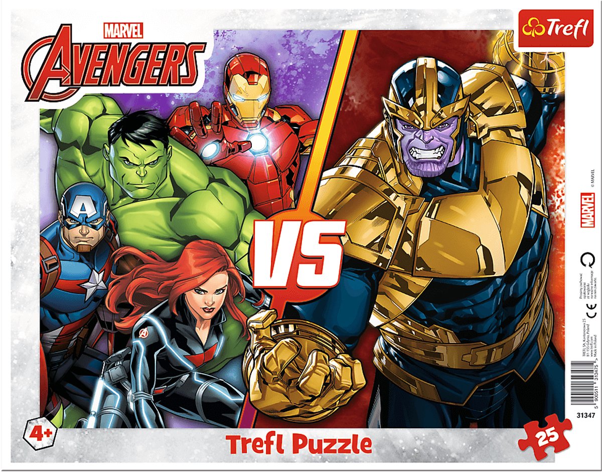 Trefl The Avengers Marvel Legpuzzel - 25 stukjes - Vanaf 3 jaar