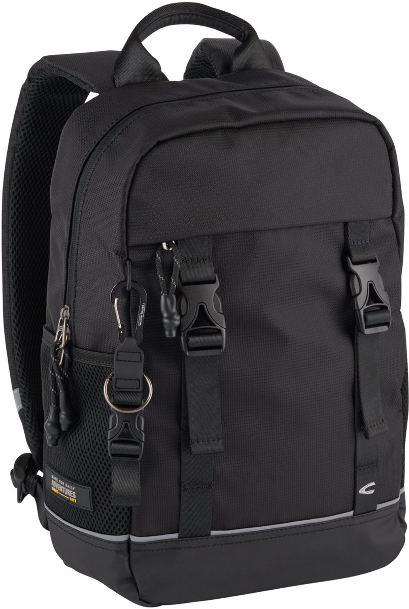 camel active laptop rugzak rugzak met laptopvak Connect Backpack Black zwart