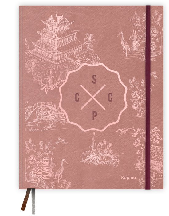 SuccesPlanner 2026 - Agenda hebdomadaire - Agenda privé et professionnel dans un seul agenda - Old Pink