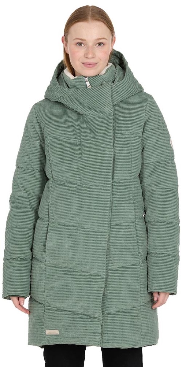 Ragwear Pavla Cordy Dusty Winterjas Dames Groen