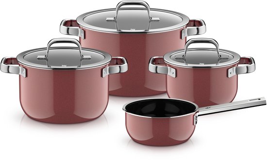 WMF Fusiontec Mineral Pro Pannenset 4-delig Rose Quartz