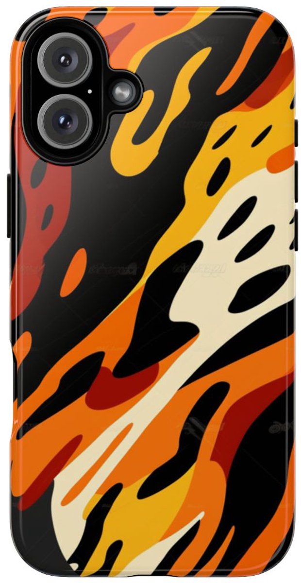Abstract Dierenprint Patroon – Telefoonhoesje Geschikt voor iPhone 16 Plus