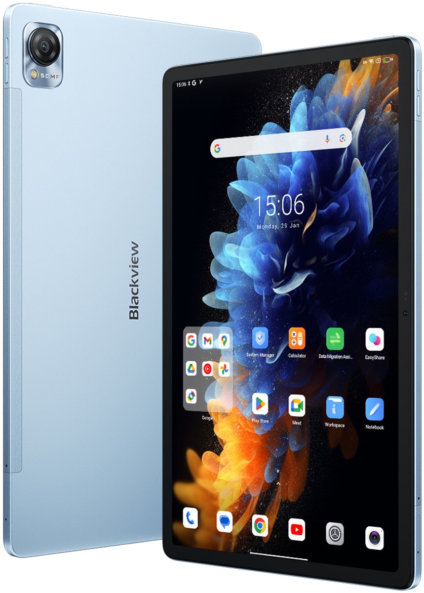 Blackview MEGA 1 4G Mediatek LTE-TDD & LTE-FDD 256 GB 29,2 cm (11.5") 12 GB Wi-Fi 5 (802.11ac) Android 13 Blauw