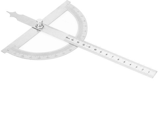 3D Multi-Angle Woodworking Square Protractor – 45°/90° Clear Scale Measuring Ruler For Carpenters (Red, Aluminum Alloy)