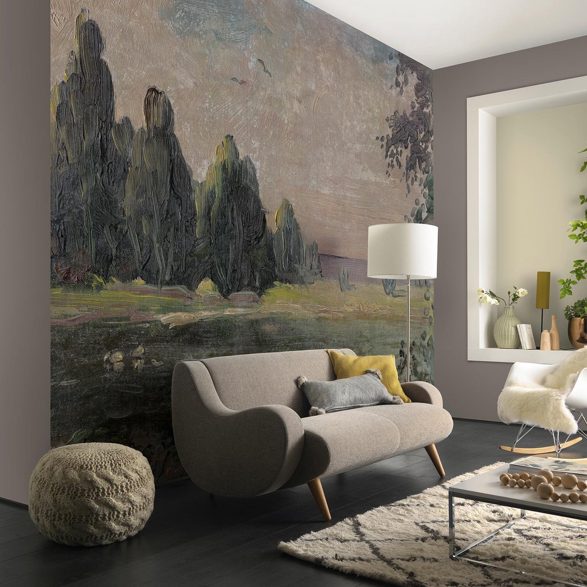 Vliesbehang groen 2231-15 | Ontdek behang online