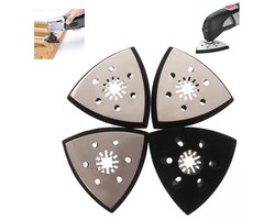 4 stuks - Driehoekige schuurplaat - Star Lock Joint Saw Blade - Wanyongbao Accessoires - Wanyongbao Multifunctionele Finisher Tool - Multifunctionele schuurplaat - Voor hout, metaal, slijpen, roest