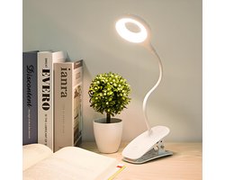 Klembare Bureaulamp, Ideaal Om Te Lezen; Draagbare Mini-klemlamp; Onmisbare Make-upverlichting En Studielamp Voor Op De Studentenkamer; Dimbaar (vereist Aansluiting Op Het Lichtnet)
