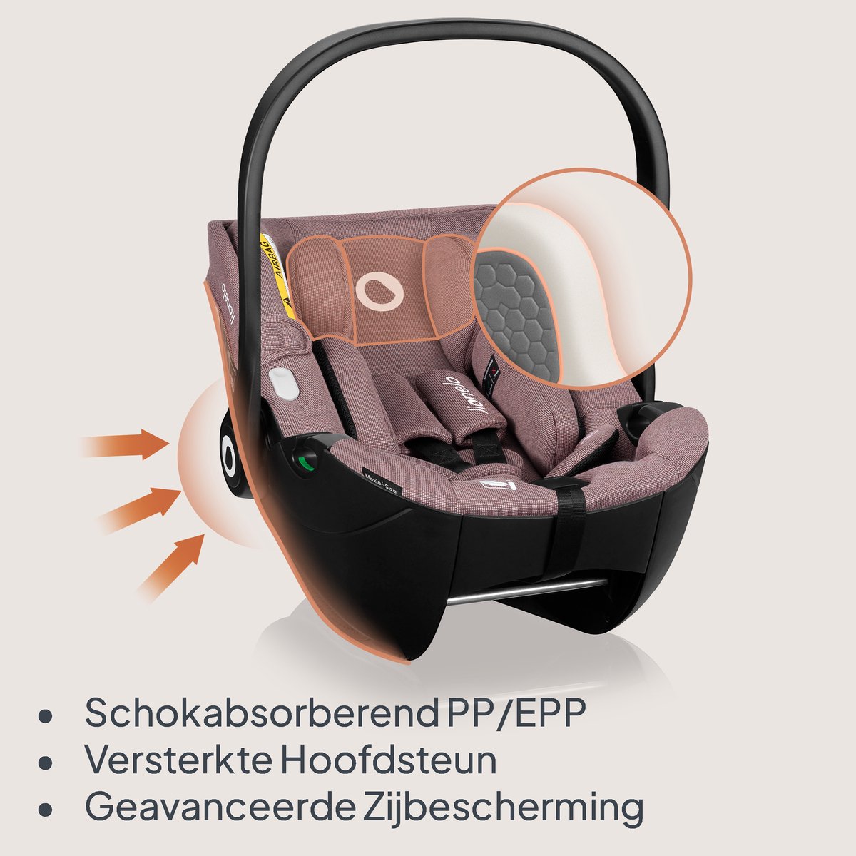 Lionelo Moxie i-Size Baby Autostoeltje & Draagstoel 40-87 cm thumbnail 6