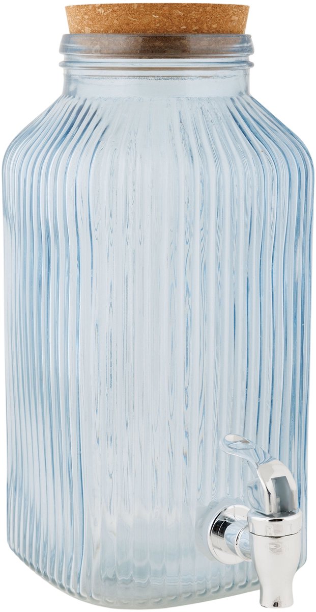 Cosy & Trendy Drankdispenser Raya Blauw 3,35 liter Glas - Stijlvol Serveren