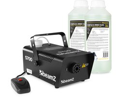 Rookmachine - Beamz S700 rookmachine - Met 2 liter rookvloeistof - Incl. afstandsbediening - 700W