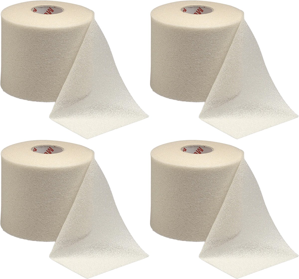 Mueller Underwrap Tape - Voetbal Sokken Tape - Scheenbeschermers tape - Wit - 4 stuks