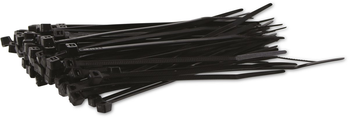KSS Kabelbinderset Polyamide 6.6, zwart, 120x3,2, UV-bestendig, 100 stuks