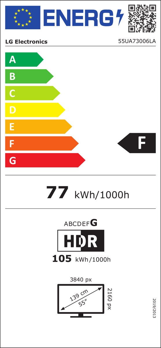 LG 55UA73006LA 55 inch 4K LED TV - afbeelding 2