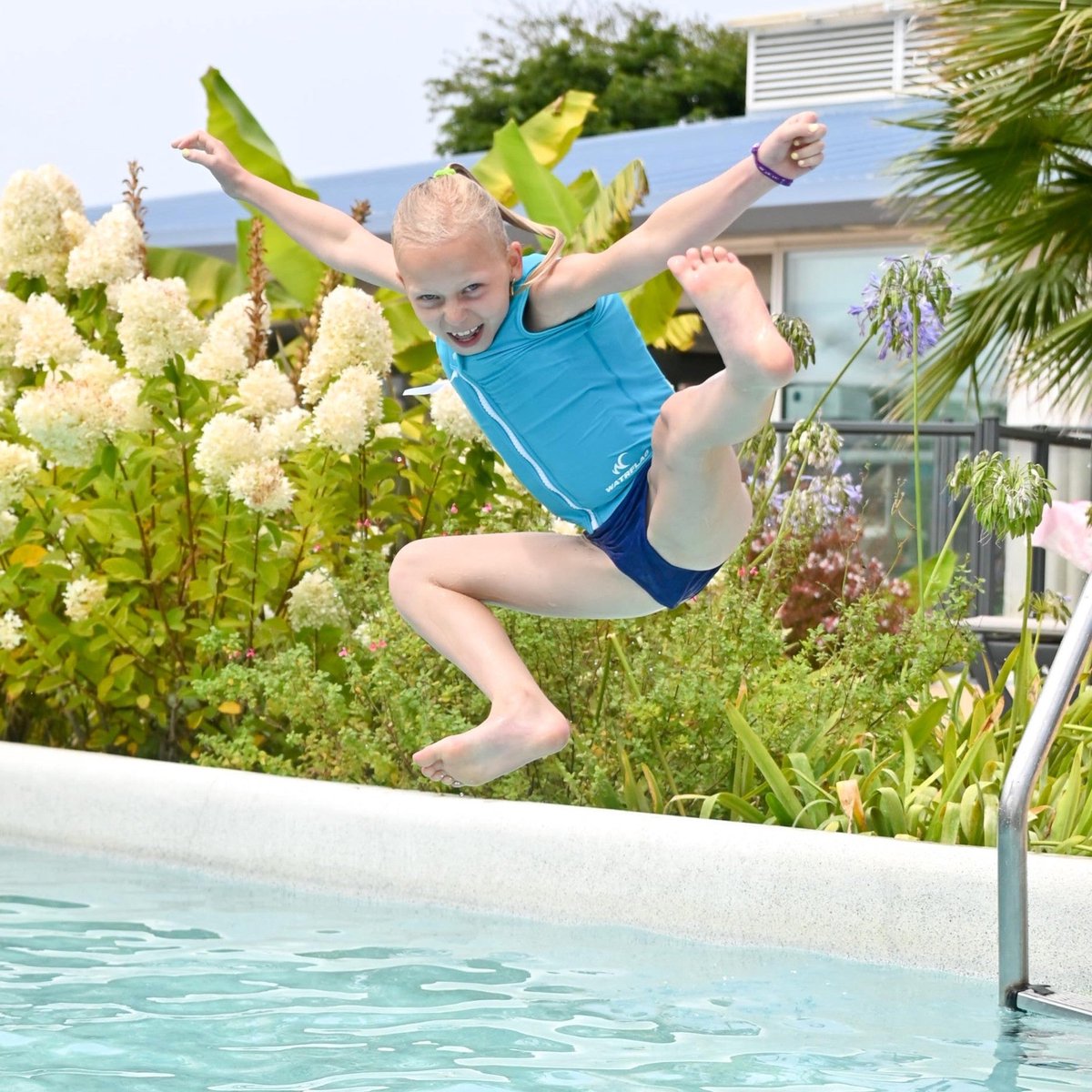 Watrflag swim suit Marseille Kids Turquoise - zwemvest / drijfvest voor kinderen — afbeelding 9