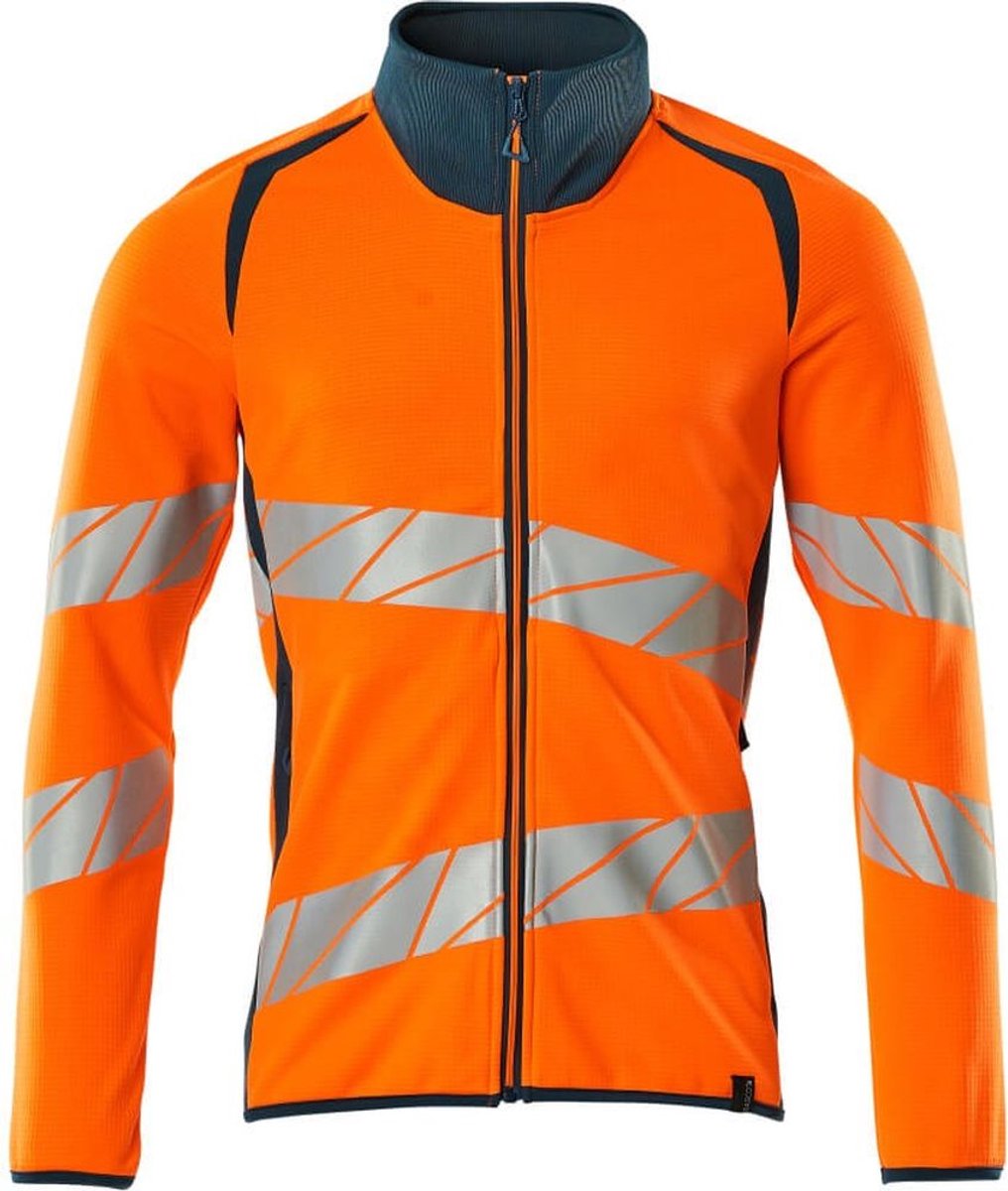 Mascot Accelerate Safe Sweatshirt met rits 19184-781 - hi-vis oranje/donkerpetrol - XS