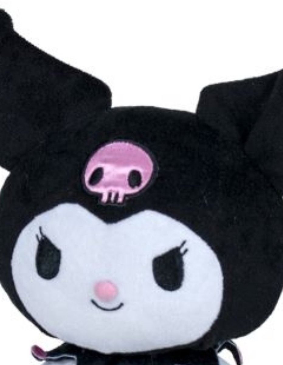 Hello Kitty Cubeez Kuromi 10 cm – perfect in blokjes gesneden pluche dier om te stapelen en tentoonstellen zacht traagschuim voor een quitig gevoel Hello Kitty-fans en verzamelaars