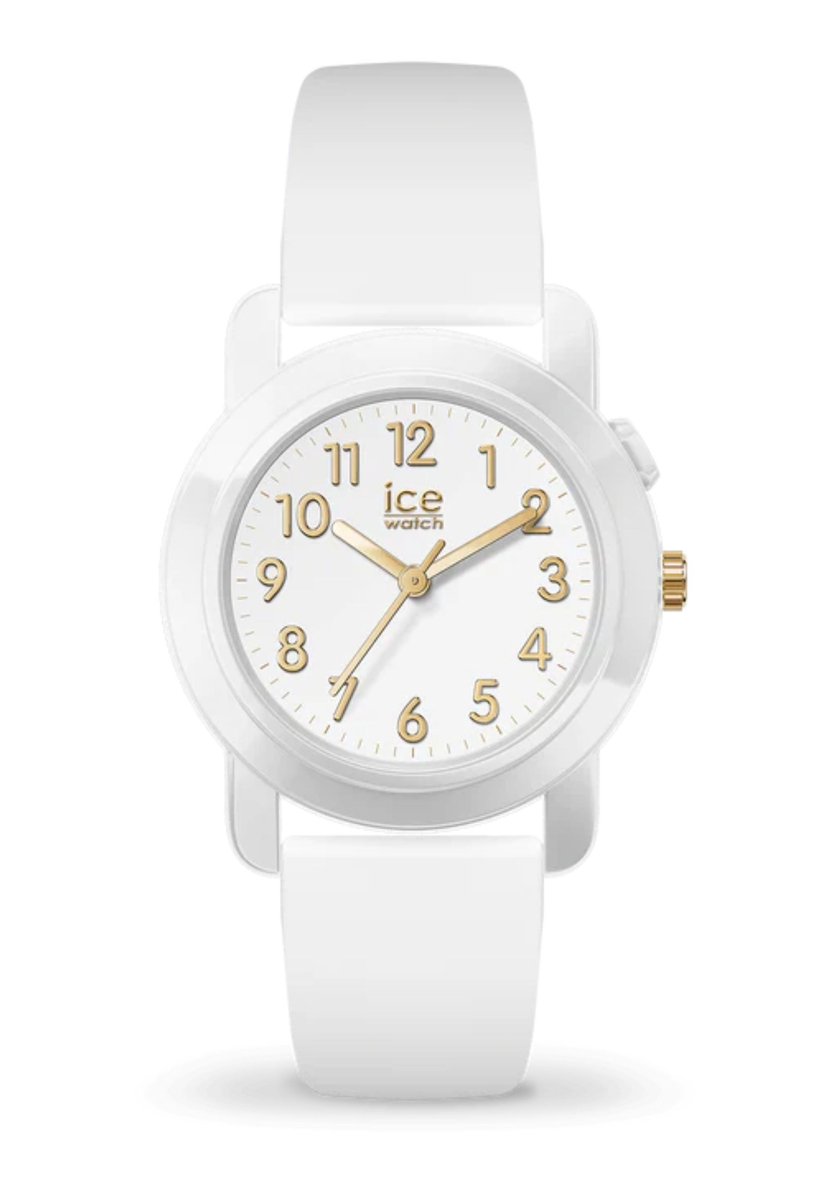 Ice Watch ICE find - White - Gold 024916 Horloge - Siliconen - Wit - Ø 34 mm