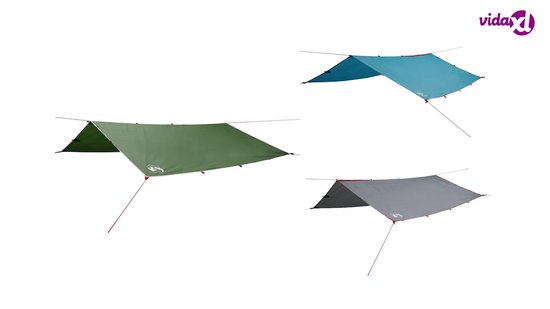 vidaXL - Auvent de camping - Imperméable - 360 x 294 cm - Vert