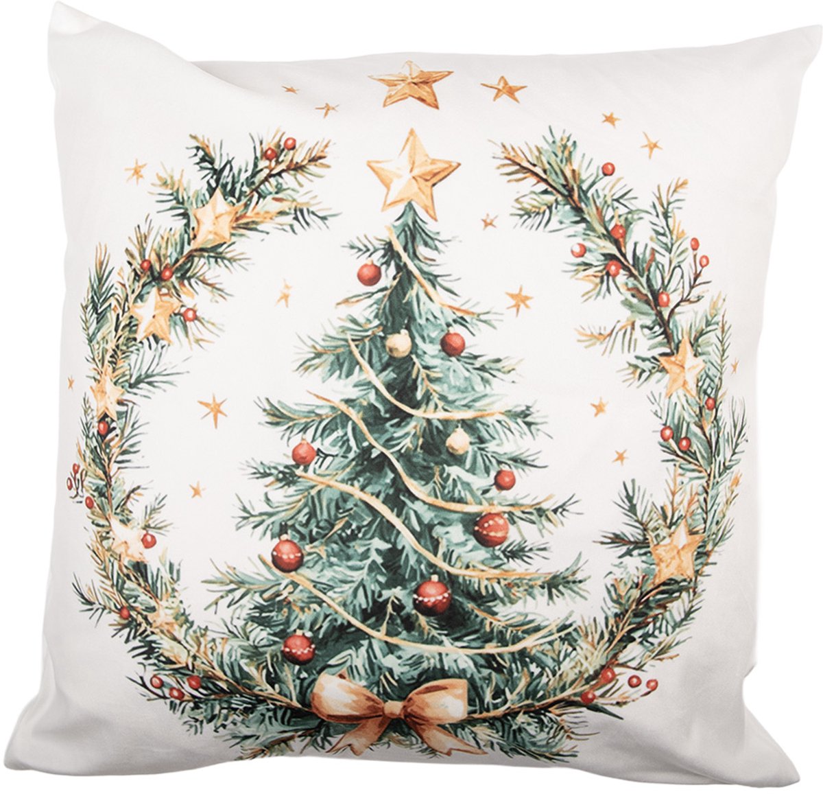 Kussenhoes 45x45 cm Wit Polyester