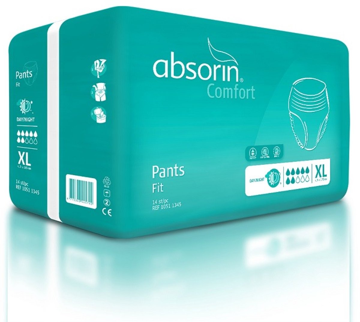 Absorin Comfort pants fit maat XL tot 170cm 14 Stuks