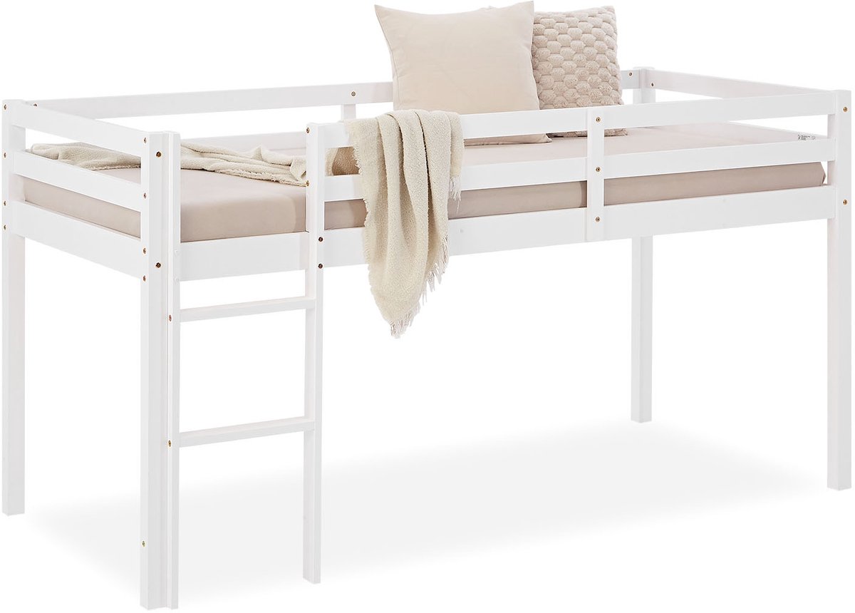 Homestyle4u Hoogslaper - 90x200 cm - Wit