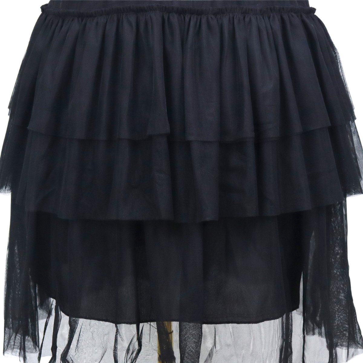 Joya Kids® Gotische Jurk Kind | Halloween Verkleedjurk Meisje | Zwarte Tule Jurk met Riem | Gothic Verkleedkleding Kind | Horror Films Kostuum | Family Kostuum | — afbeelding 15