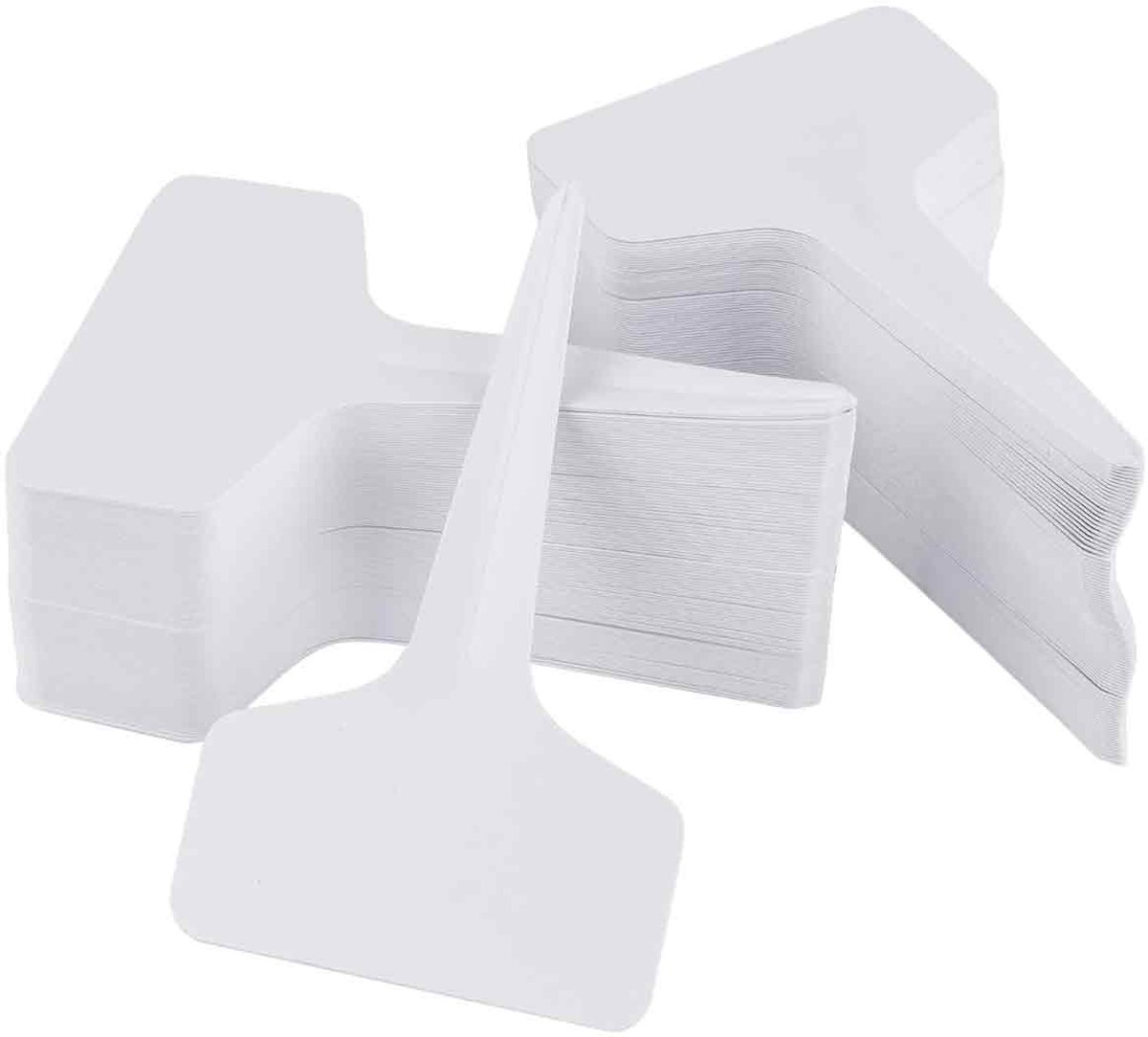 Plantenlabels T-Type - Plantmarkeerders - 100 Stuks Wit - 5x7 cm - Geschikt voor Kruiden en Tuinplanten