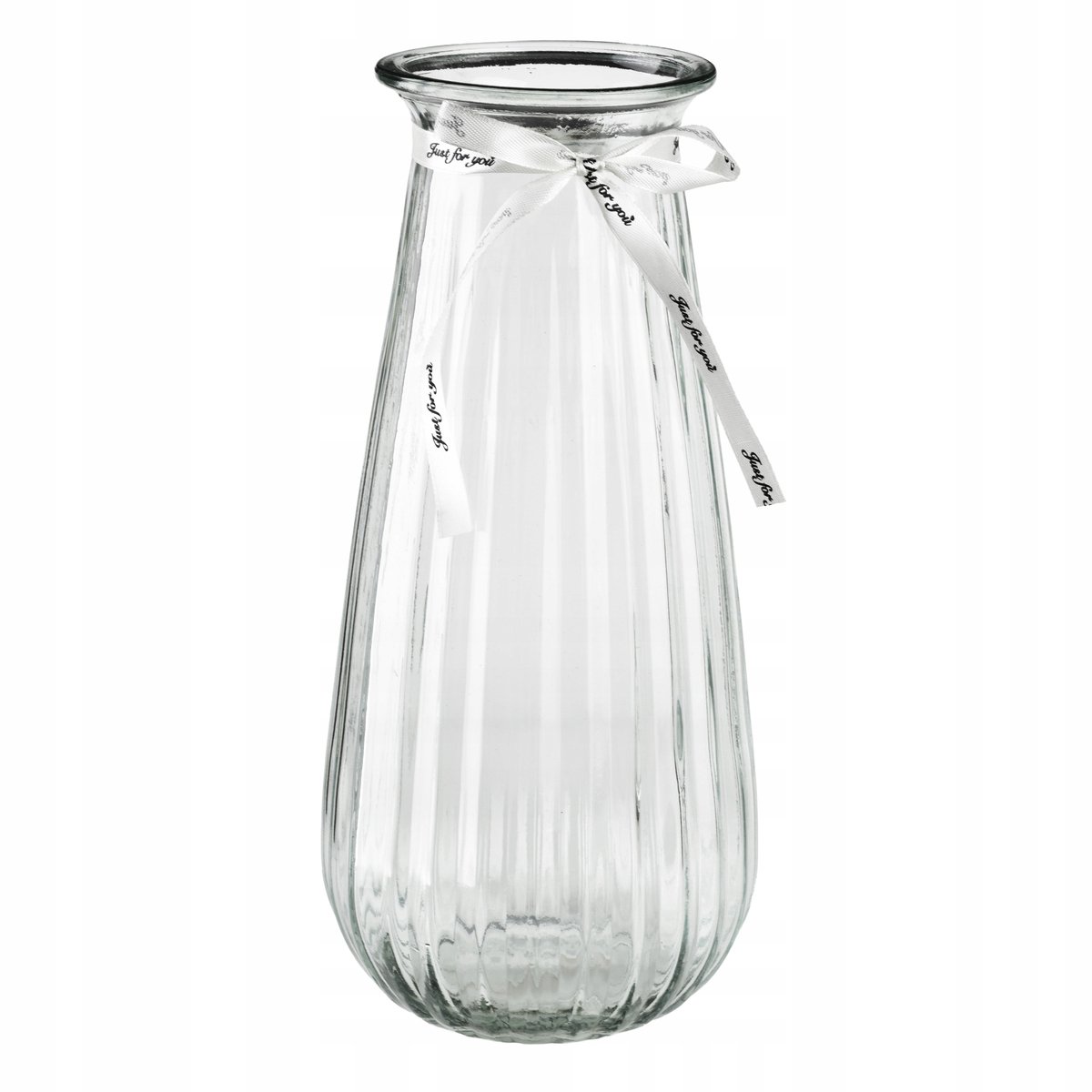 Serenite Vaas 9,5x12xh29cm - Stijlvol Glazen Decoratieobject