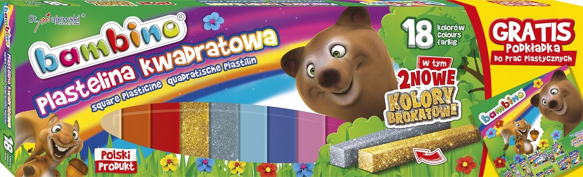 Bambino Klei 18 kleuren + gratis werkmatje