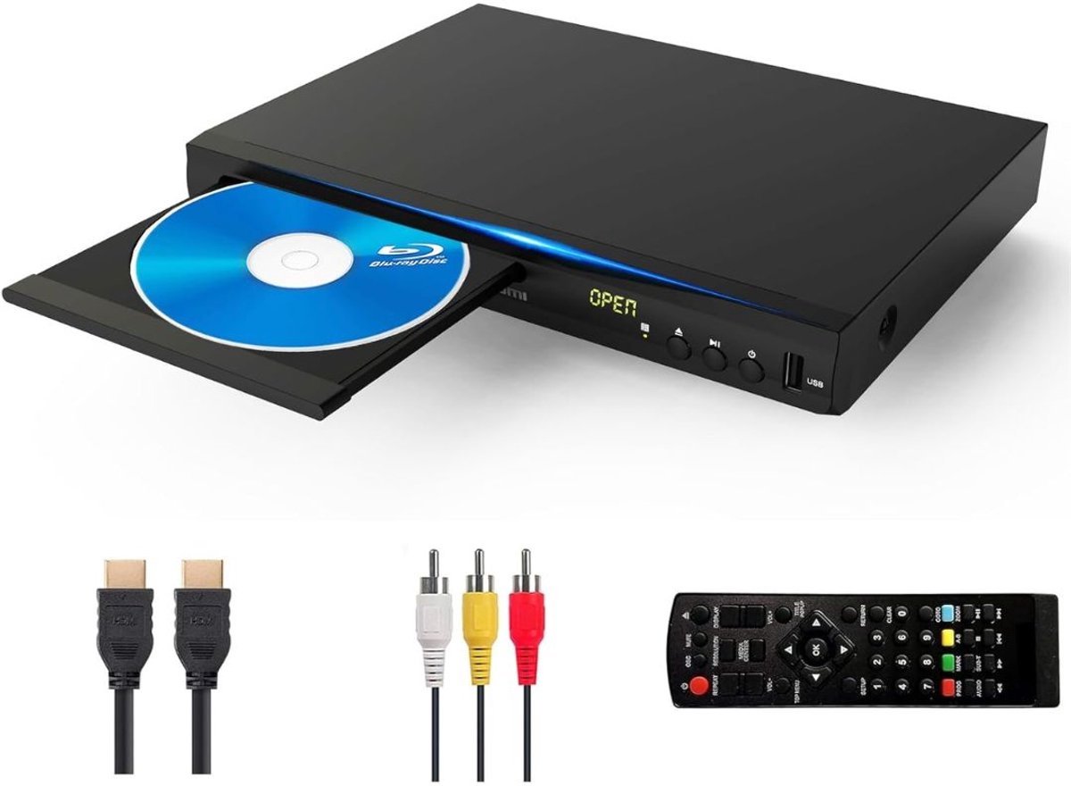 Thuys – DVD Speler – Met HDMI – Blu Ray Spelers – Externe DVVD Speler – Zwart