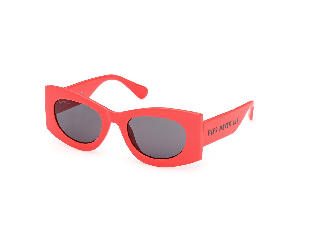 Max &co MO0131 Shiny light red 52/22/140 WOMAN Zonnebrillen