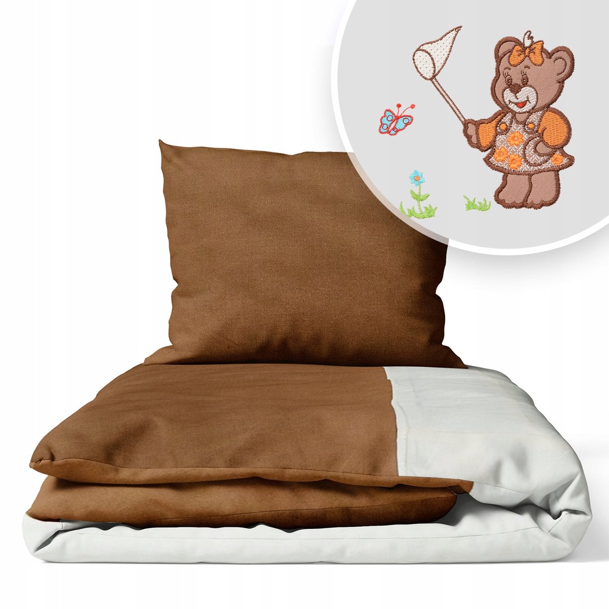 Kinderbedje dekbedovertrekset 120x90cm 2-delig katoen