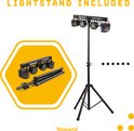Lichtstatief met Partybar verlichting, inclusief lampen en statief. "LIGHTSTAND INCLUDED"