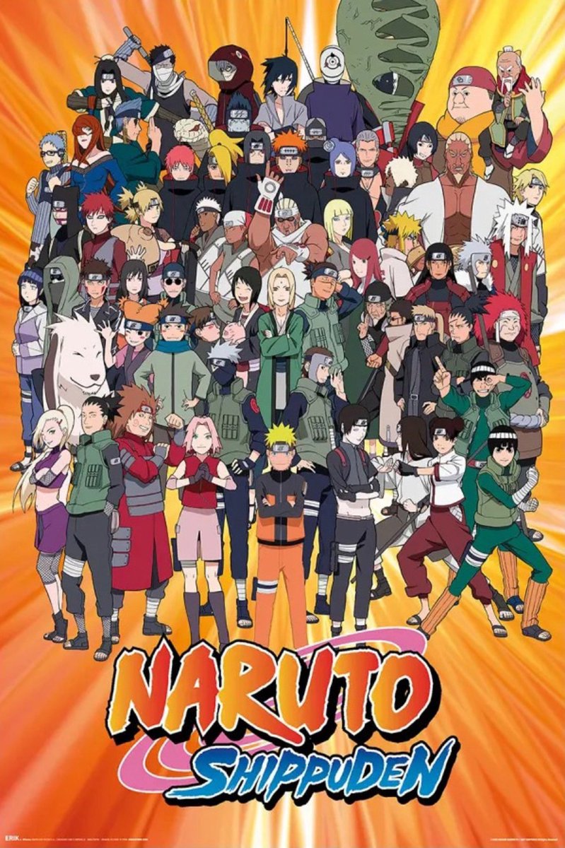 Grupo Erik Poster Naruto Shippuden - Characters 61x91,5cm Divers