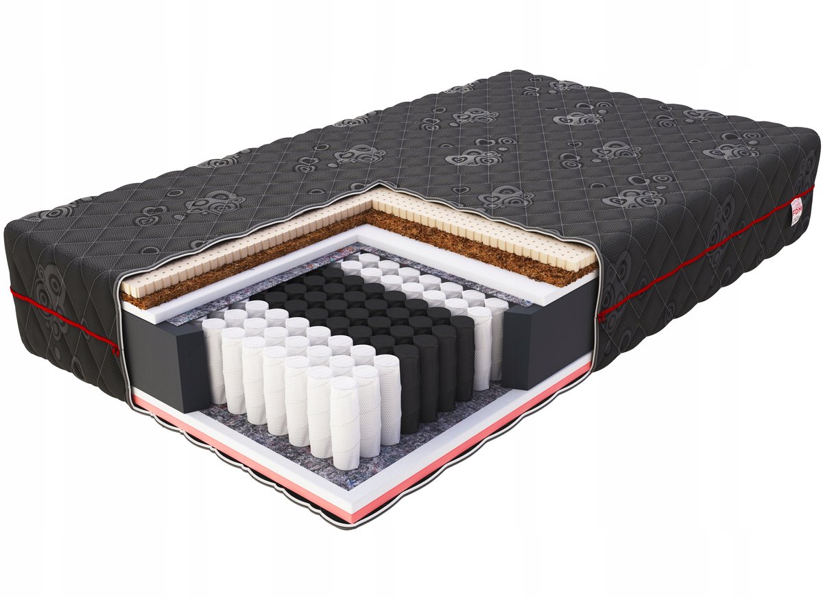 FDM BLACK MAX Visco Kokos Latex Matras 200x200 cm - H3