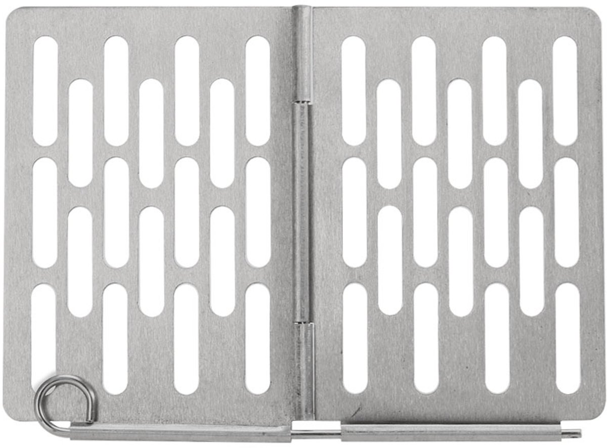 Barbecue gereedschapset - Vouwbare RVS Camping Barbecue Plaat, 22.5x16cm Draagbaar