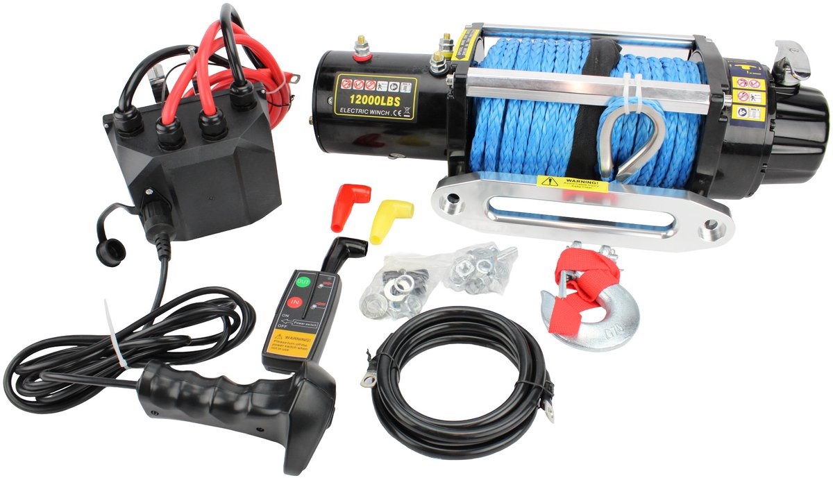 Elektrische lier 12000 lbs (5443 kg) – Synthetisch touw