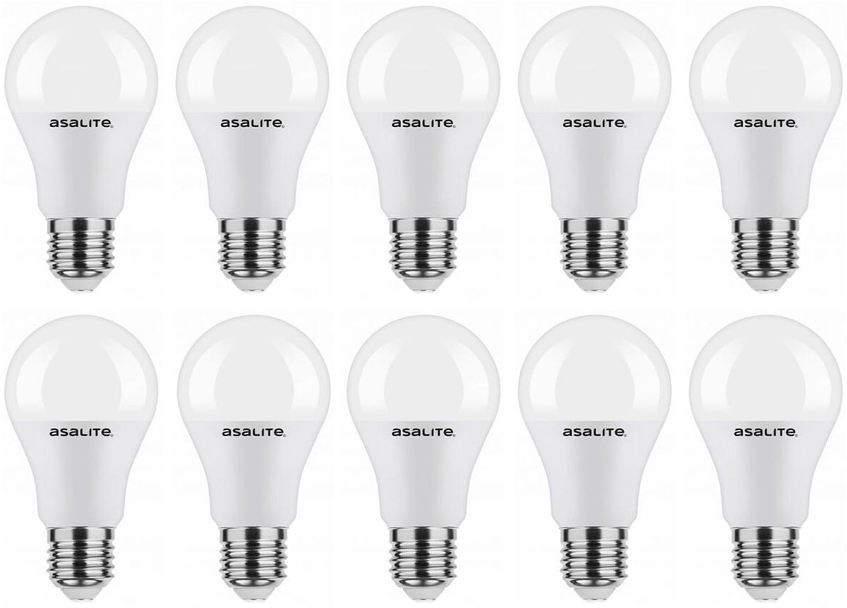 Asalite LED Lamp A70 E27 Fitting - 18W = 118W - 1620 Lumen - 6500K Koud Wit Daglicht - Niet Dimbaar - 220-240V - 10 stuks