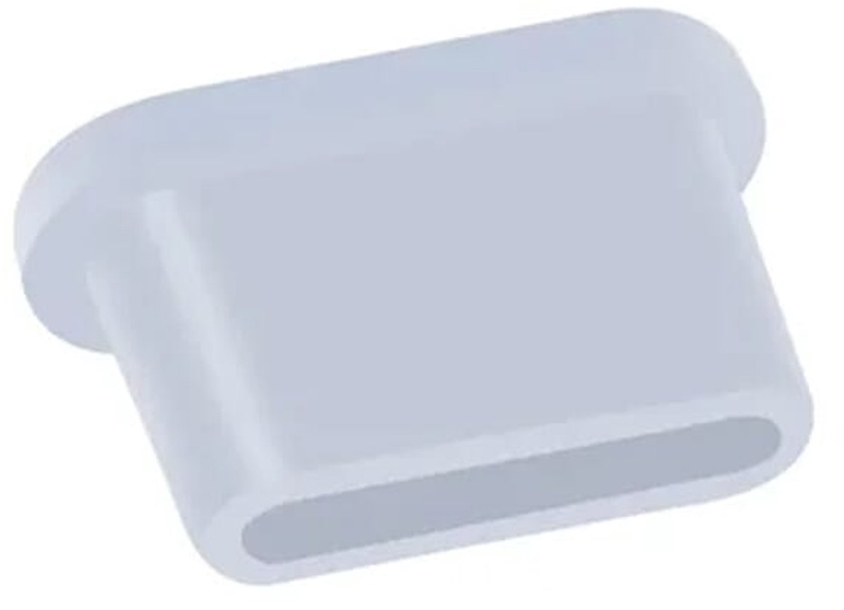 Stofplug voor USB-C poort - Geschikt voor oplaadpoorten Smartphone/Tablet/Laptop - Wit