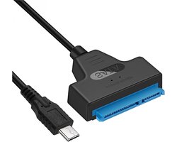 SATA Adapterkabel - SATA naar USB-C (m) - USB 3.1 - SSD/HDD - Geschikt voor 2.5'' Schijf