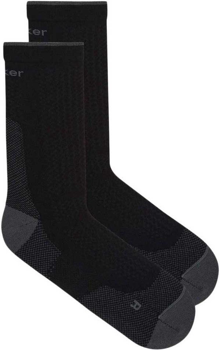 Icebreaker Merino Hike+ Ultralight Crew Sokken Zwart EU 47-49 Man